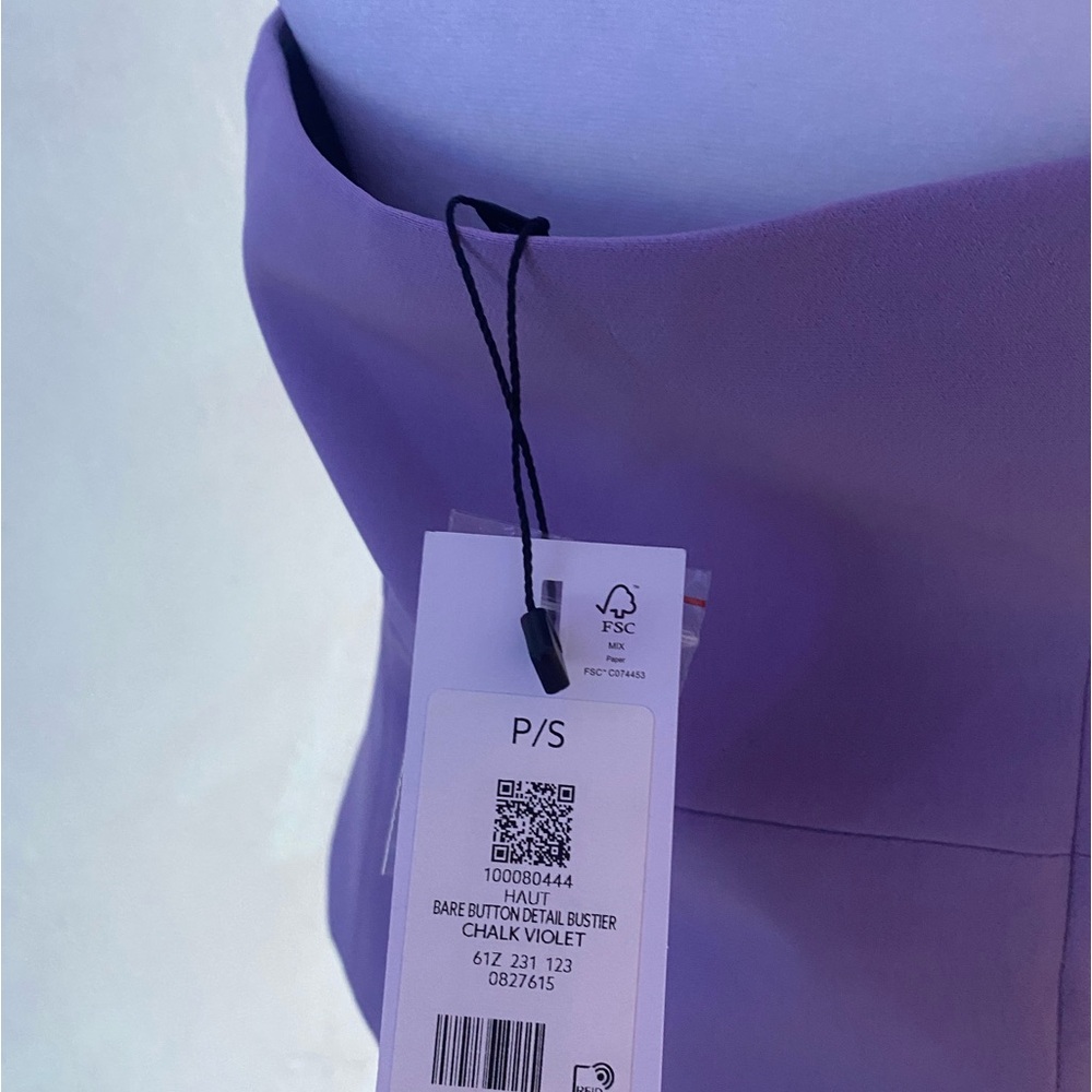 Dynamite Lavender Button-Down Blouse NWT - image 4